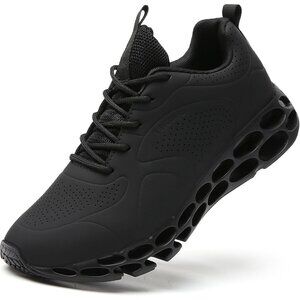 Women's Running Walking Non Slip Tennis Blade Athletic Sneakers Shoes All Black